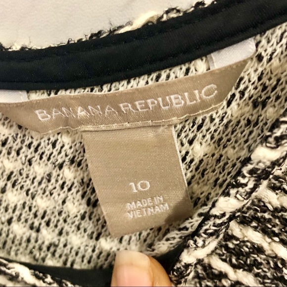 Banana Republic Striped Tweed Dress SZ 10 - Picture 2 of 4